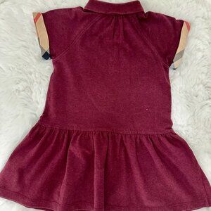 Burberry Burgundy Polo Dress Kids